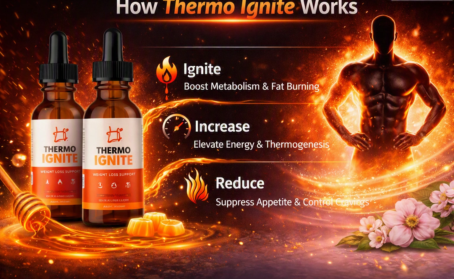 How ThermoIgnite works: ignite metabolism, increase energy, reduce appetite